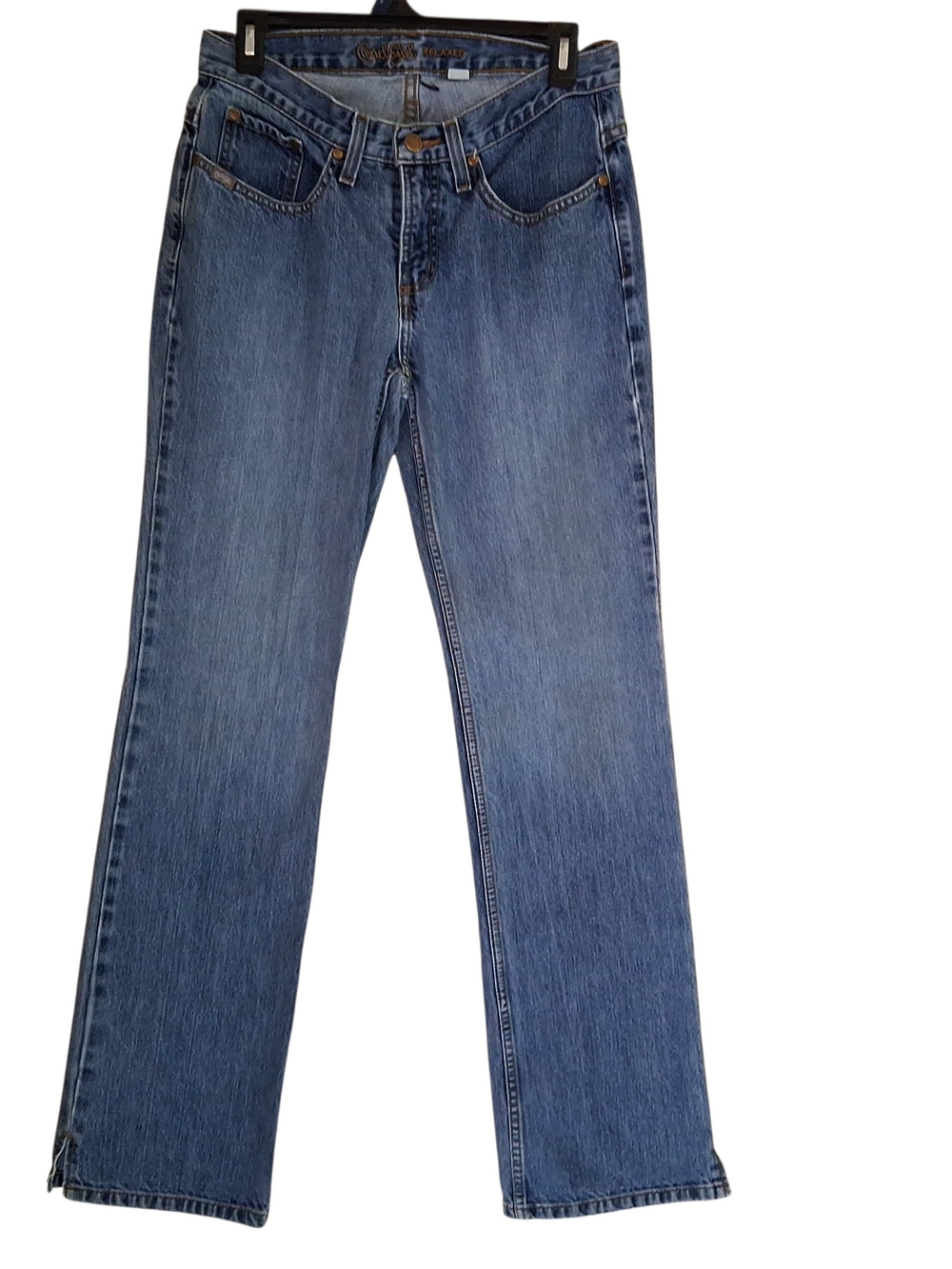 Cruel Girl Relaxed Fit Mid-Rise Size 7 Long Straight Fit Denim Jeans 28" Waist